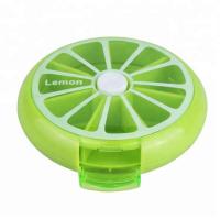 China Orange Multi Mini Medicine Pill Dispenser Box One Month 28 Cases Travel Tablet Container on sale