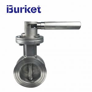 Manual Stepless adjustment SA216-WCB FLGD-RF 13Cr W/STELLITE SEATS butterfly valve for dyeing,pettrochmical,food,drinks