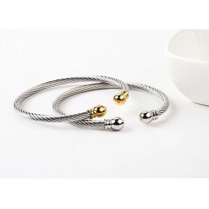 China Fashion titanium steel bracelet female hand accessories twisted C-shaped bracelet plated 18k gold  gift accessories supplier