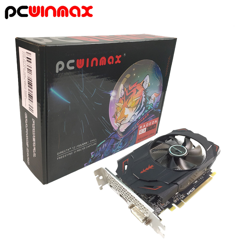 China PCWINMAX Radeon RX 550 4GB GDDR5 ITXコンピュータPCの賭博のビデオ グラフィックス・カードGPU 128ビット supplier