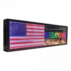 China P5 Programmable Scrolling LED Window Display Signs 40*8 Inch Indoor supplier