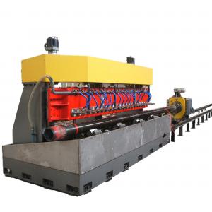 Yellow Tube Slotting Machine , Pipe Perforating Machine Customizable On Tube