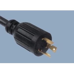 China Fechamento resistente da torção do NEMA L6-30P do dente 30A 250V do UL CUL CSA 3 que trava o cabo de alimentação industrial do UL do americano supplier