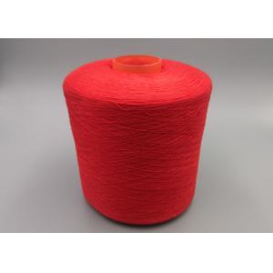 Spun Poly Thread Dyed Polyester Yarn Ring Spun / TFO Yarn Plastic Cone Knotless 40/2