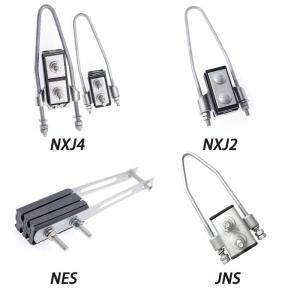 Two Core Bunched Cable Strain Clamp Clustered Insulated Tension Collecting Anchor