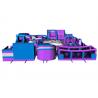 China Custom Purple Gigantic Inflatable Theme Park / Kids Trampoline Park wholesale