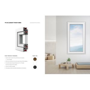 Front PVC Plastic Aluminium Doors And Windows Windproof Customized