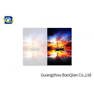 China PET / PP Material 3D Picture Cards , Custom Lenticular Cards Beautiful Landscape Pattern supplier