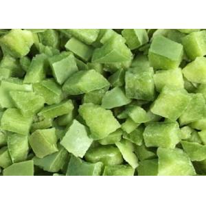 Wholesale Chopped Individually Flash IQF Frozen Green Bell Pepper Diced/Green Pepper Cubes