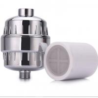 China Bathroom Water Tap Filter Plastic Chromed KDF 55 Reduces Chlorine Shower Filters KK-TP-11B on sale