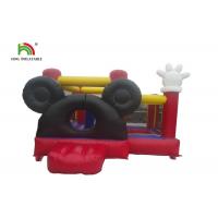 China Red Softplay Mickey Cartoon Inflatable Jumper Castle Bouncer With Ocean Ball on sale