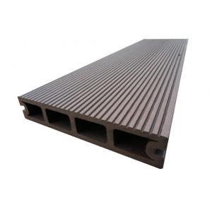 China Park / Corridor Yellow Hollow Composite Decking With Low - Carbon Environmental Protection wholesale