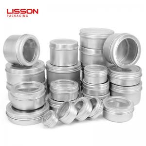 35mm To 150mm Aluminium Tin Cosmetic Cream Jars Containers