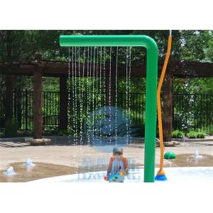 Aqua Park 7 Shape Spray Water Curtain, Galvanized Steel Water Structures For Splash Park