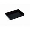 Stackable Black Plastic Conductive Tray Polypropylene For Small Parts Storage