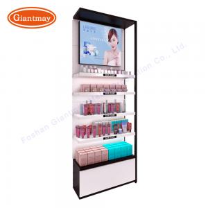 Makeup Shelf Rack Shopping Mall Cosmetic Shop Display Stable Structure