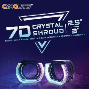 7D-4 Crystal Shroud 3030 LED Angel Eyes 3 Inch  White Color Black Shroud High Level