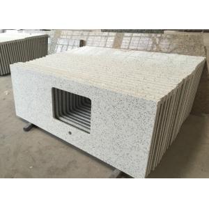 China Quartz Engineered Stone Vanity Tops Squared Sink Hole Prefabricated Vanity Countertops supplier