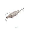 China M5 Diamond Knurled Side Exit Cable Gripper Nickel Plated Bottom Exit Grippers 9mm Diameter Safety wholesale