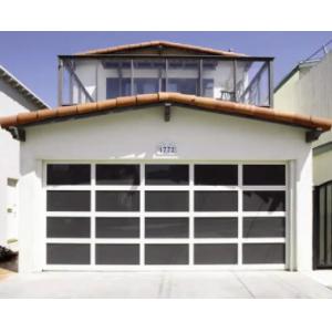 Industry Full View Glass Panel Commercial Double Glazing Glass Water Tightness Class 3 Transparent Sectional Garage Door