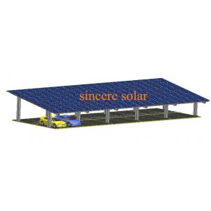China Double Rows Double pole Solar Carport Mounting System supplier