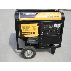 China 3 Phase Open Type Copper Wire 15HP Home Gasoline Generator With Handles And Wheels supplier