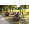 China Decorative Garden Casting Copper Sculpture Color Painted 3.5 Meter Length wholesale