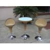 Pool Resin Wicker Bar Set , Outdoor Garden Rattan Bar Furniture