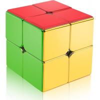 China ABS Plastic Mini Magnetic Rubik'S Cube Mirror Reflective 2x2 Speed Cube Magnetic on sale