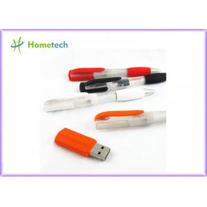 2 In 1 Multifunction Plastic Blue Usb Pen Memory Stick For Students , Teacher And Officer