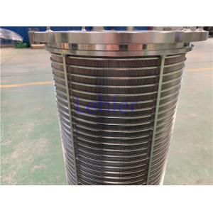 Fine Chemical Filtration Wedge Wire Filter Elements Automatic Self Cleaning