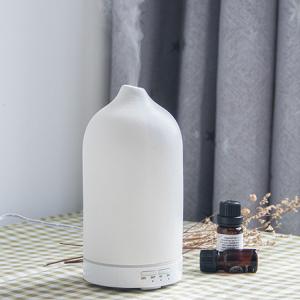 Newest Different Colors Ceramic Electric Essential Humidifier Fragrance Home Ultrasonic Aroma Therapy Essential Oil Diffuser