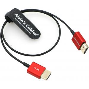 Alvin'S Cables 8K HDMI 2.1 Cable 48Gbps High Speed Ultra Thin HDMI Cable For Atomos Ninja-V 4K-60P 6K-Record Z-CAM