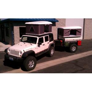 China CE Approved Hard Shell Roof Top Tent , Jeep Wrangler Tents For Camping supplier