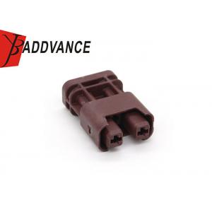 2-1-396 Electrical 2 Pin Female Wire Connector Brown Color For Harness