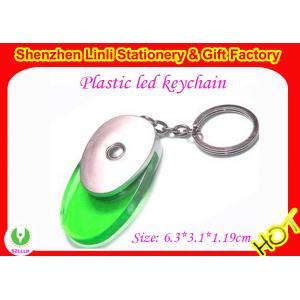 China OEM plastic logo cusomized led flashlight keychains  supplier