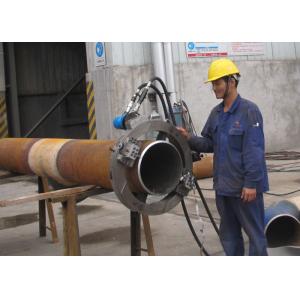 China Hydraulic Split Frame Pipe Cutting And Beveling Machine Chamfering Machine Longer Life supplier