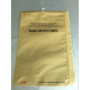 Matte Adhesive Seal Plastic Bags With Hook , Underwear Socks Pvc Plastic Bag