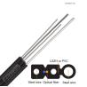 Высококачественный GJYXCH FTTH Drop кабель Wire FRP G657 FTTH Drop Optical Fiber 2 4 1 ядро одномодный многомодный Lszh куртка