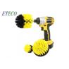 China 3 Pcs Power Scrubber Drill Brush , Rotary Bathroom Drill Brush Stiffness Bristles wholesale