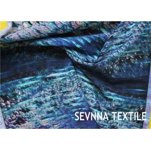 Semi Dull Lycra Spandex Fabric , Vanish Patterned Lycra Stretch Fabric