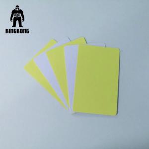 China Plain Sticker PVC Business Cards Printable Plastic Cards Adhesive Blank With Layer supplier