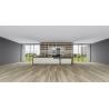 China 1220mm SPC Stone Plastic Composite Stain Resistant Anti Slip Maple Grove Burlywood Wood Grain GKBM DG-W50011B wholesale