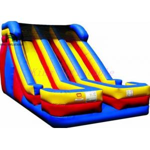 China Giant Double Lane Colorful Kidwise Inflatable Dry Slide With 0.55mm PVC Tarpaulin supplier
