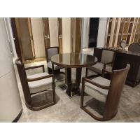 China ISO18001 Hotel Restaurant Furniture Low Back Wooden Chairs Non Retractable on sale