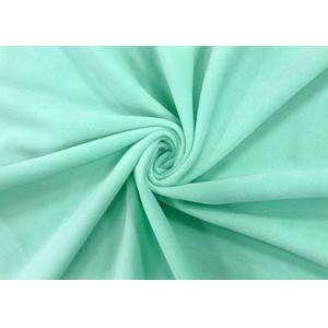 China 210GSM Teddy Plush Fabric Mint Green Color Durable Home Laundry Easy Clean supplier