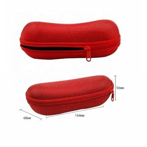 Customised Oxford Cloth Sunglass Cases Zip Up Glasses Case Anti Pressure