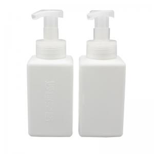 China 400ml HDPE White Square Foam Hand Sanitizer Pump Bottle supplier