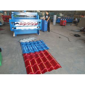 Gig Arc Glazed Tile Roll Forming Machine Customized Color 7-12m / Min Working Speed