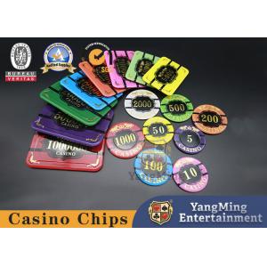 China Baccarat Dragon Tiger Casino Poker Chips Customized Acrylic Hot Gold Tiger With UV supplier